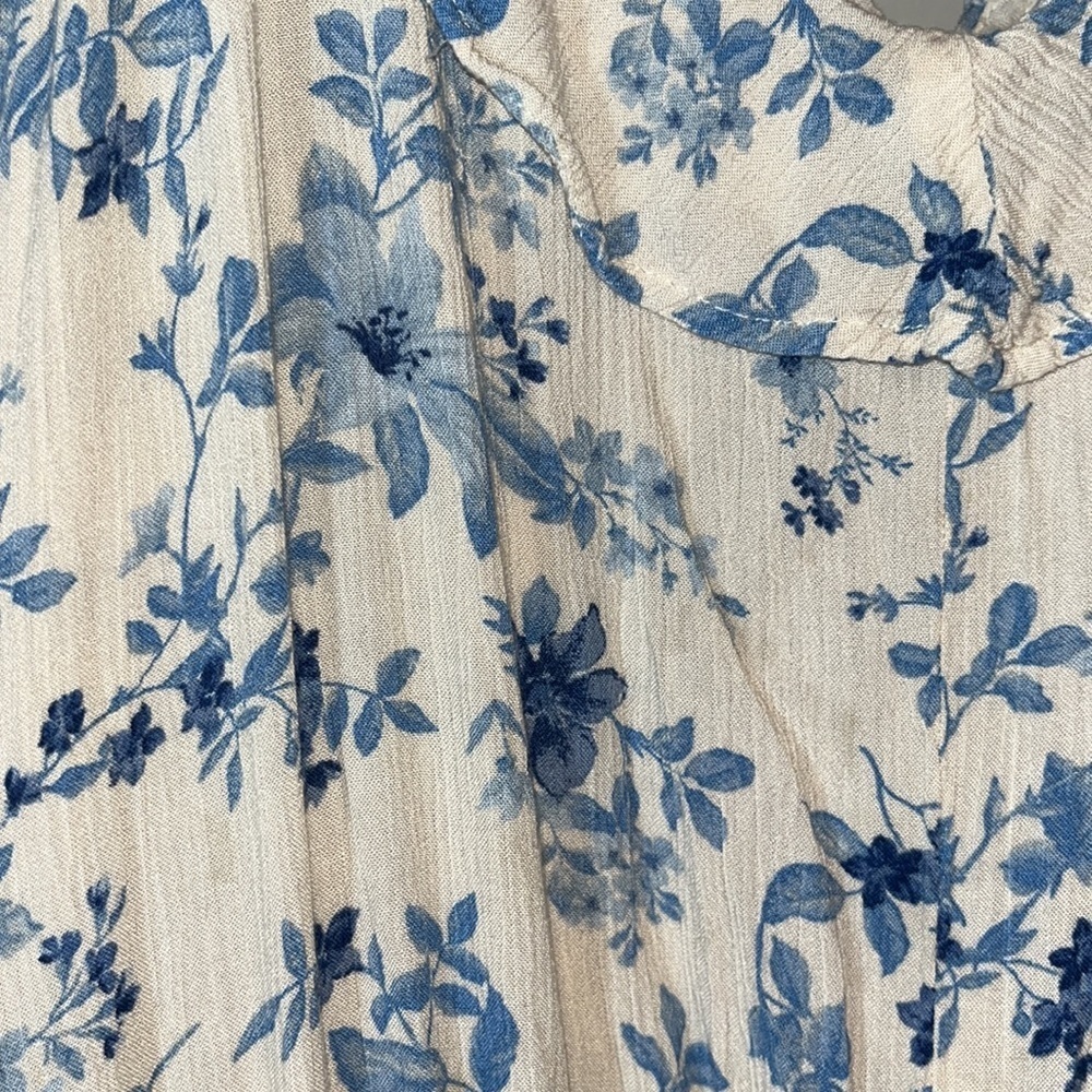 American Eagle Ruffle Culotte Floral Jumper - Picture 6 of 6